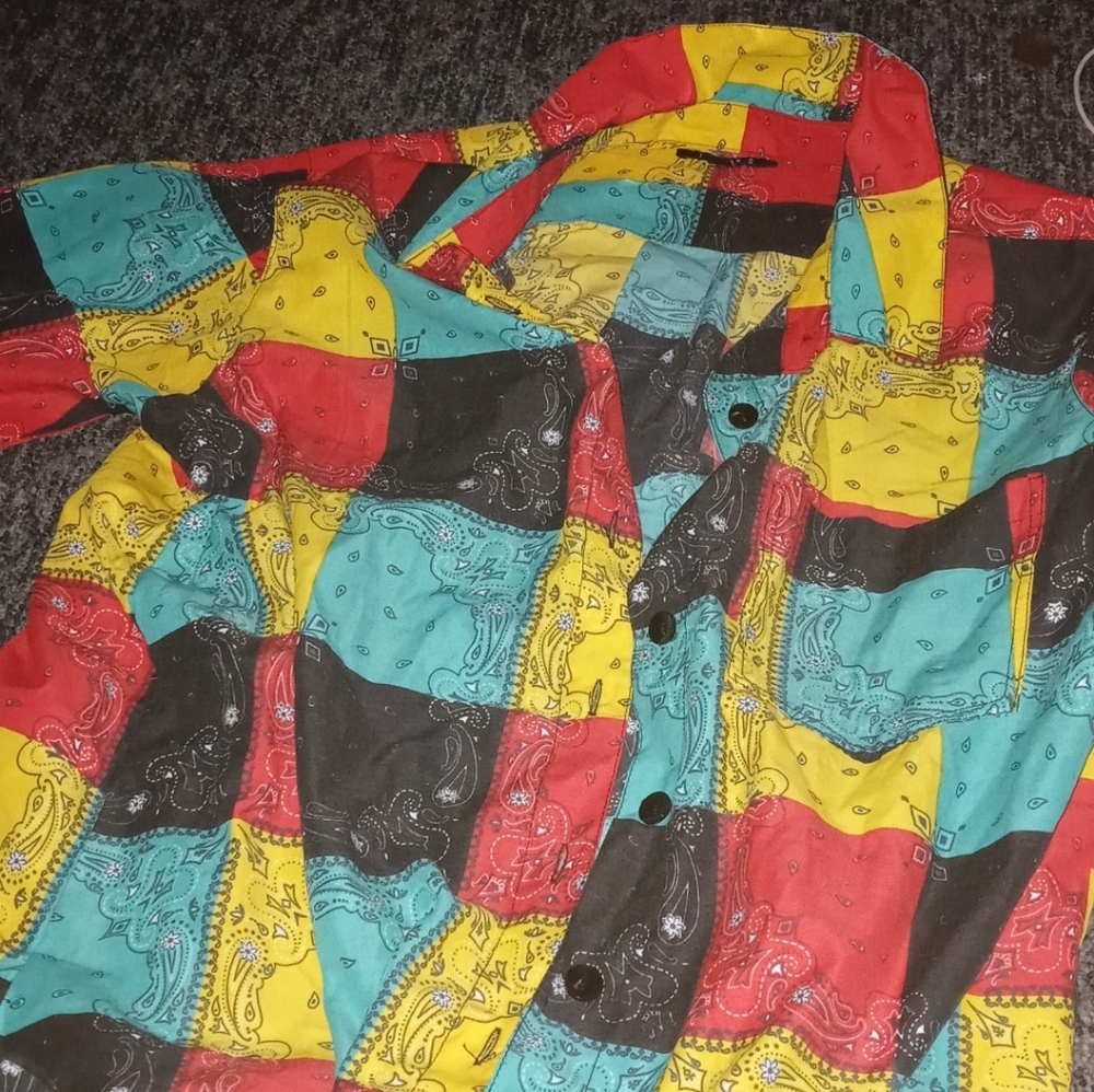 Multi-Color bandana shirt long sleeve